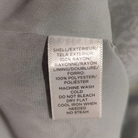 Loft blue floral sleeveless shift dress - Picture 4 of 4